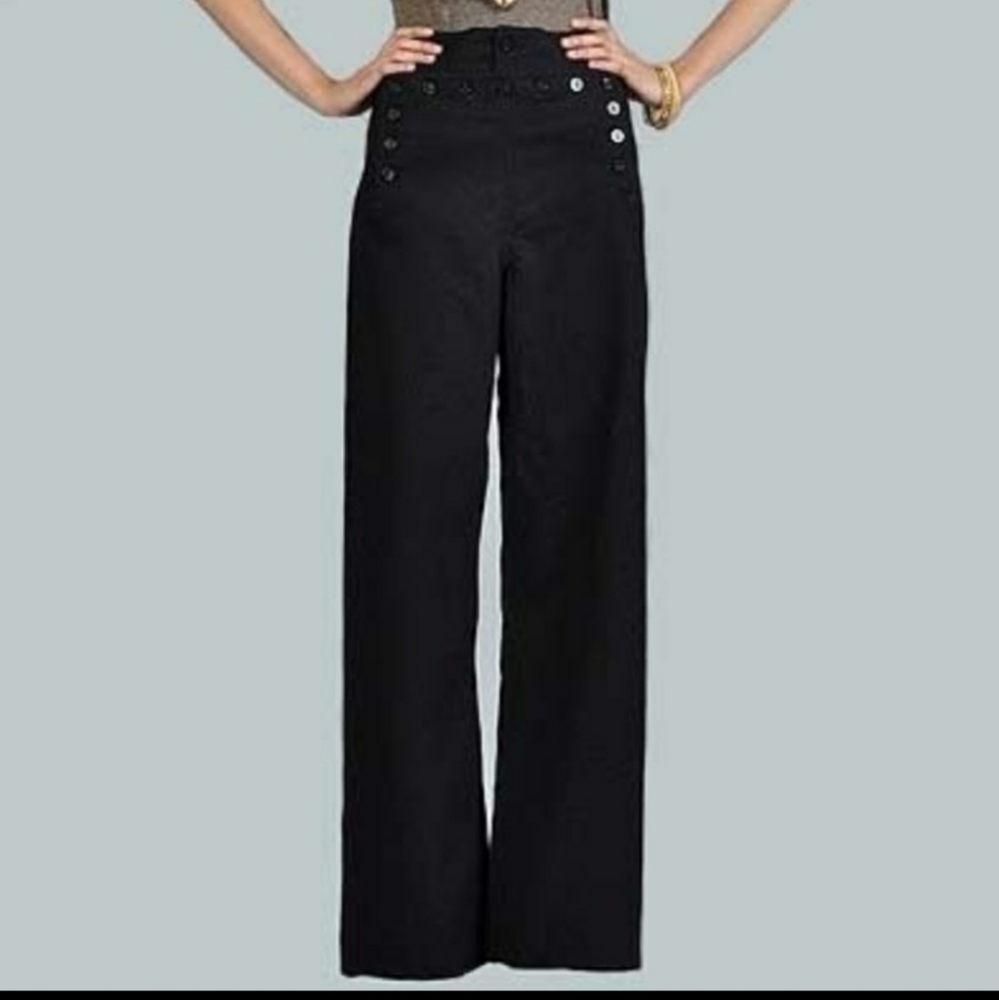 Topshop kate moss wool sailor pants